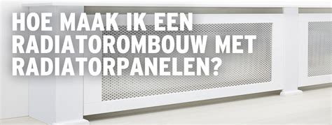 Diagram: basismuurframes en steekpunten voor een radiatorombouw
