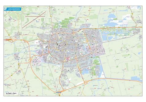 Kaart van servicegebieden rondom Leeuwarden