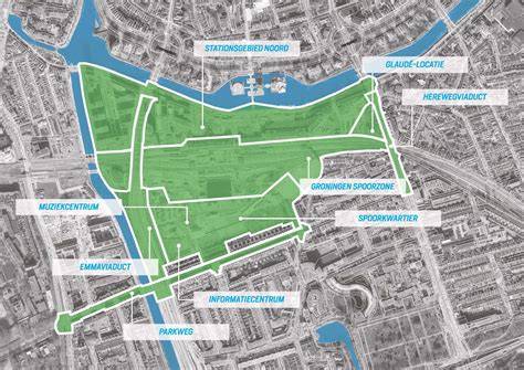 Infographic kaart: ligging en transformatie van het Horne Kwartier