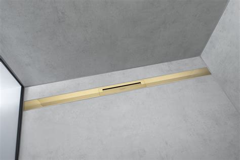 Hansgrohe RainDrain douchegoot in goudkleurige FinishPlus afwerking