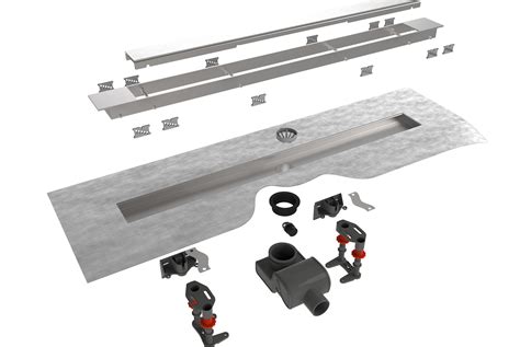 Easy Drain douchegoot met de EasyClean set