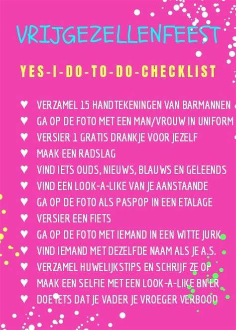 Infographic idee: stappenplan vrijgezellenfeest, betrokkenen, planning en budget