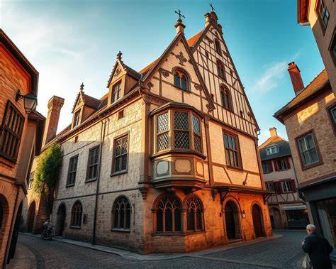 Foto: voor en na restauratie van een middeleeuwse gevel met historisch voegwerk