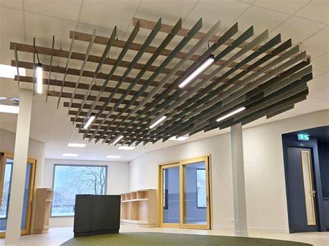 Foto: maatwerk PET-vilt plafond met patroon