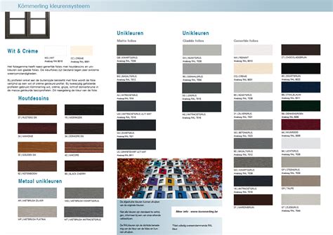 K-vision kleuren- en foliestraten