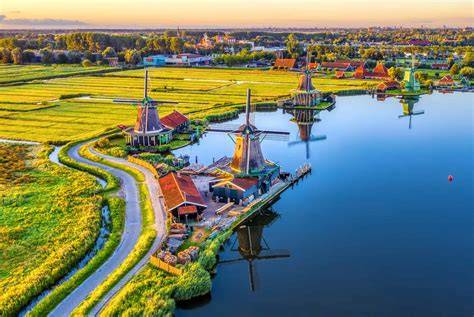 Foto: Zaanse Schans als voorbeeld van houten constructies