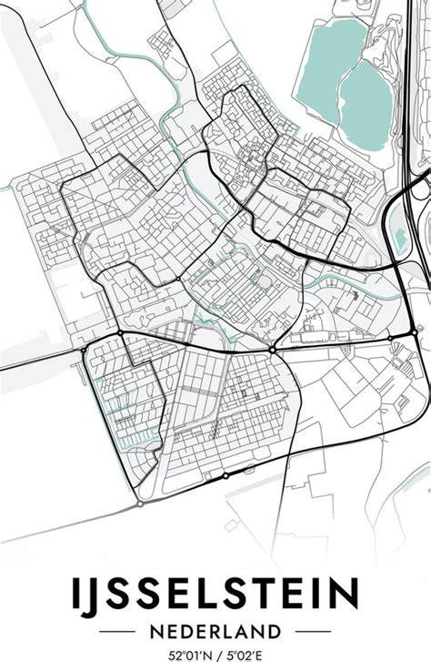 Kaart van IJsselstein met wijkspecifieke rioolzones