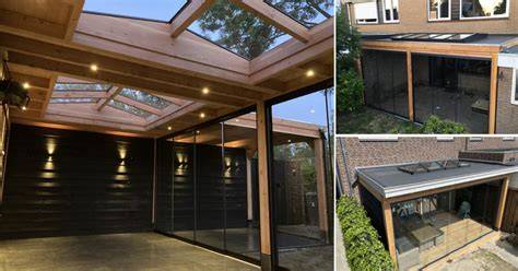 Showroomvoorbeelden en afgewerkte overkappingen