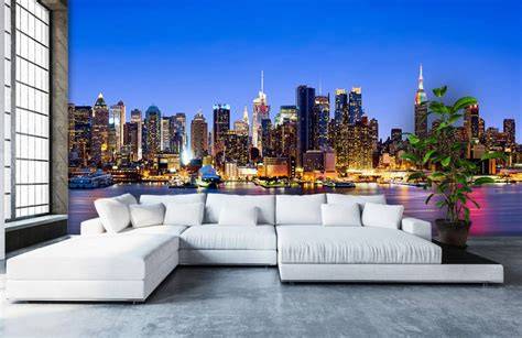 Fotobehang met New York skyline