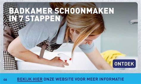 Infografiek: 7-stappenplan badkamer schoonmaken