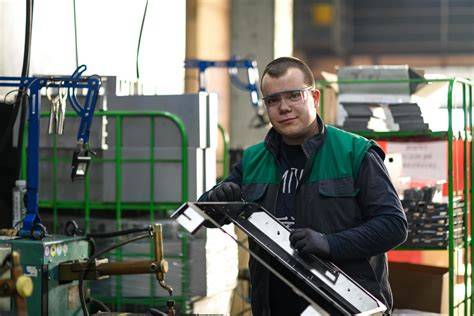 Foto van Schüco proefopstelling in fabriek en showroom