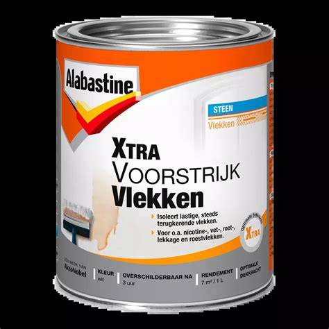 Infographic: Hoe werkt Alabastine Xtra Voorstrijk Vlekken