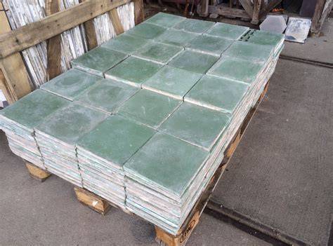 Oude cementtegels atelier en productiemethoden