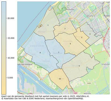 Foto en kaart van het Westland met Ter Heijde en Scheveningen in historisch perspectief