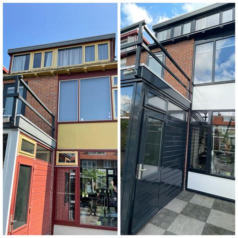 Overzicht van services: binnenwerk, buitenschilderwerk, behangen, spuiten en glaszetten