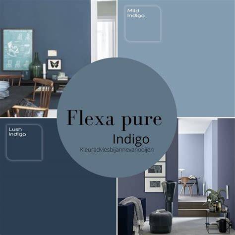 Infographic over Flexa Pure kleurenpalet en afwerkingen