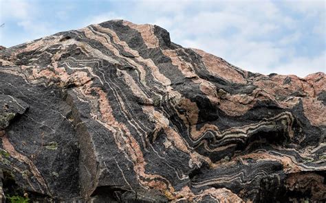 Illustratie van de minerale samenstelling van graniet