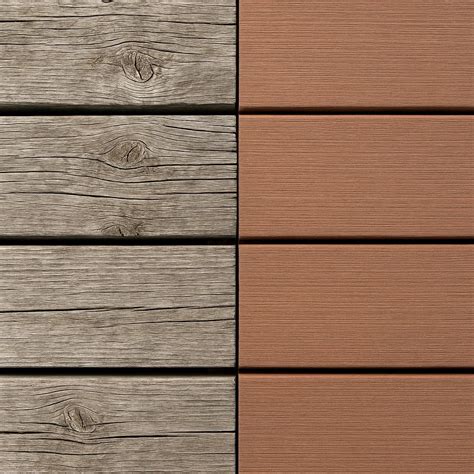 collage van verschillende schuttingtypen: hout, composiet, hardhout