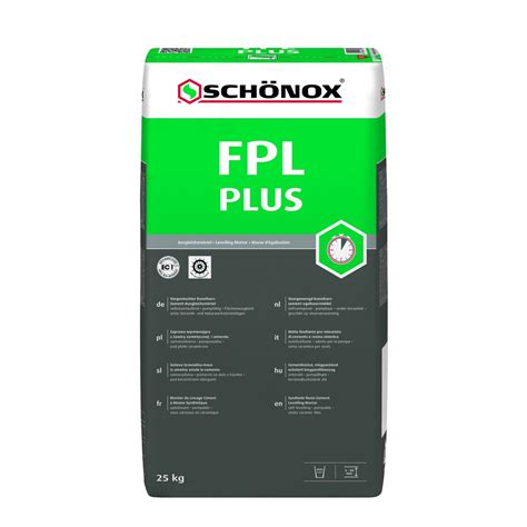 Illustratie van de SCHÖNOX FPL PLUS egaliseermortel