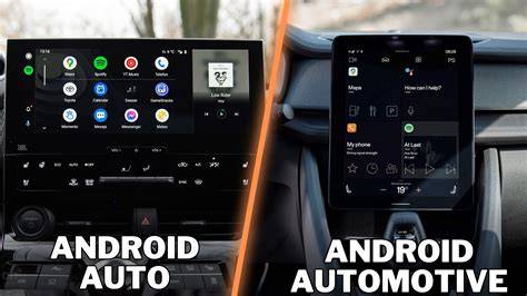 Diagram: verschil Android Auto vs. Automotive OS en verbindingsopties