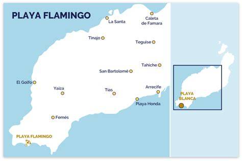 Infographic: Plattegrond van Playa del Inglés met positie van Abora Buenaventura en nabijgelegen attracties