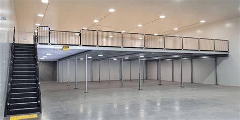 Diagram van vertrekkant mezzanine en flow