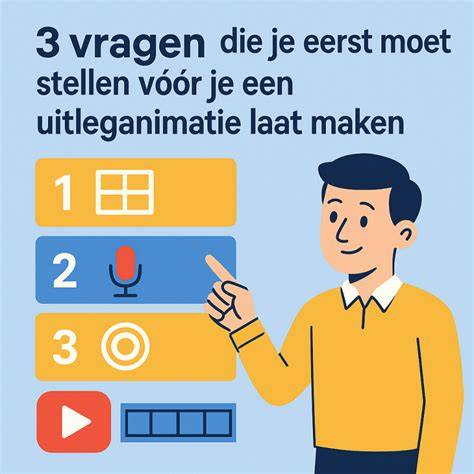 Illustratie van uitleganimatie als infographicstijl