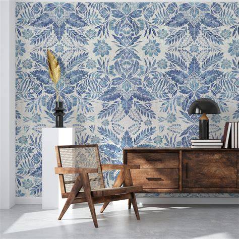 Blauw behang en murals voor kinderen