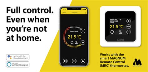 Screenshot van de MAGNUM Heat app met de optie 