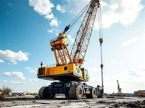 Foto: Voorbeeld van een mobiele cementsilo op een bouwplaats