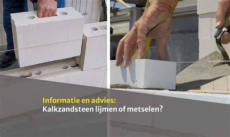 Infographic: Vergelijking lijmen vs. metselen kalkzandsteen
