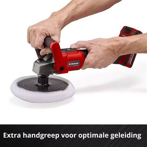 Voorbeeld van Einhell polijst-/schuurmachine in gebruik