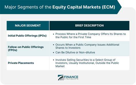 Infographic: overzicht van Equity Capital Markets, IPO's en private M&A processen