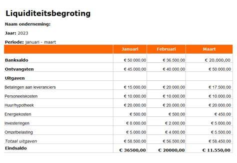 Infographic: Overzicht van de vier hoofdonderdelen van een ondernemingsplan (Investering, Financiering, Exploitatiebegroting, Liquiditeitsbegroting)