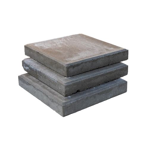 Schematische weergave van een terras aangelegd met 30x30 cm betontegels.