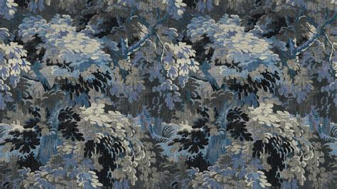 Gedetailleerde foto van het ARTE Cobalt koperbehang met groefstructuur