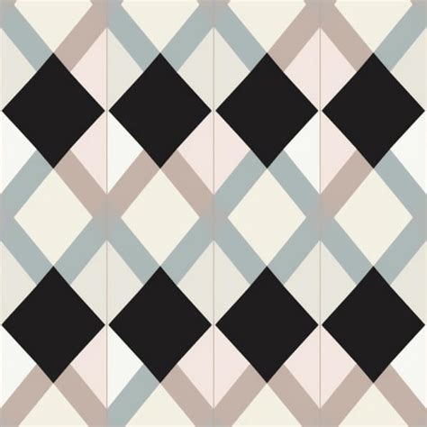 Voorbeeld van een geometrisch patroon op koperbehang