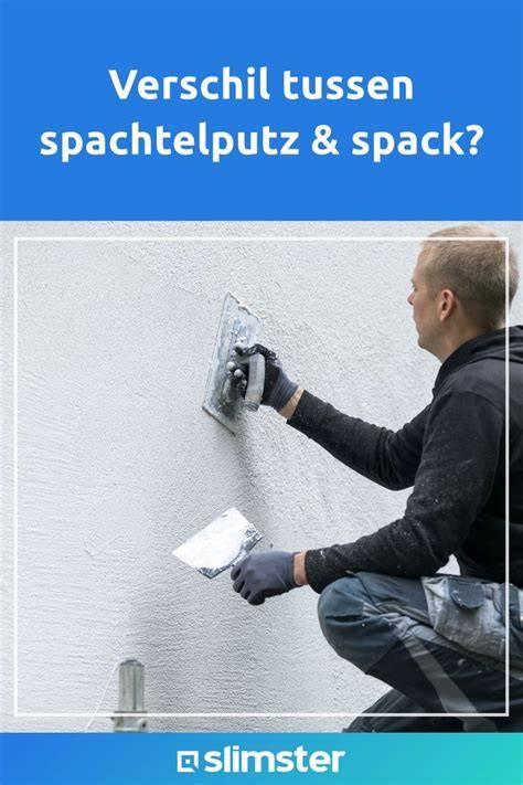 Infographic: Verschillende stucafwerkingen: spachtelputz, spackspuitwerk, sierpleister, betonstuc, tadelakt
