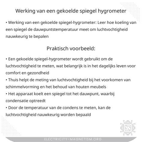 Infographic: werking vochtsensor en hygrometer in een MV-box