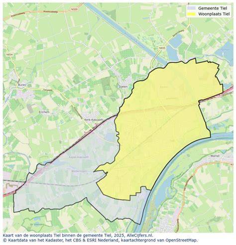 Kaart met productielocaties Tiel en Winterswijk