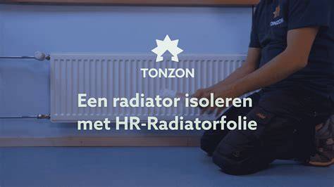 Warmtebeeld-video Tonzon-folie onder radiator