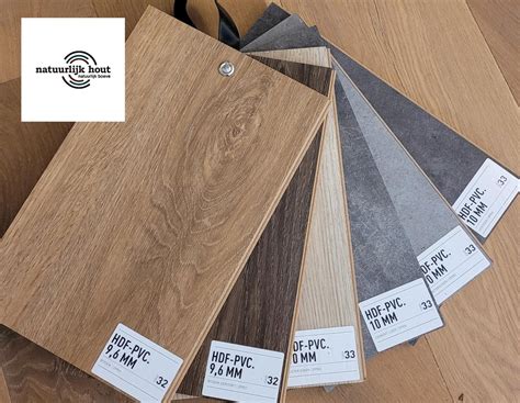 Illustratie van verschillende soorten ondervloeren naast een klik PVC vloer