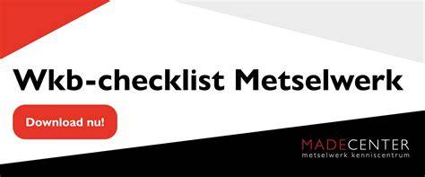 Wkb-checklist en adviespagina voor buitenspouwbladen