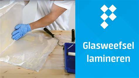 Diagram lamineren met glasweefsel