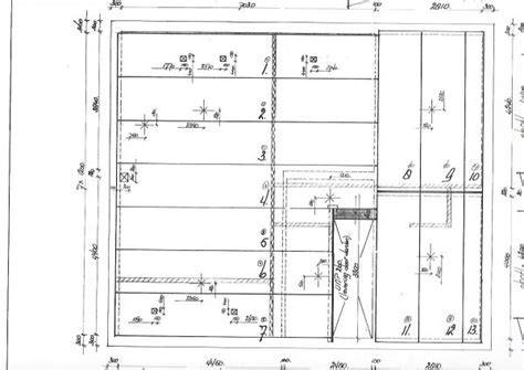 Rasterfolies op vloer met legplan