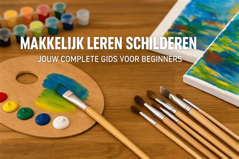 Infographic: Basismaterialen voor beginners in schilderen