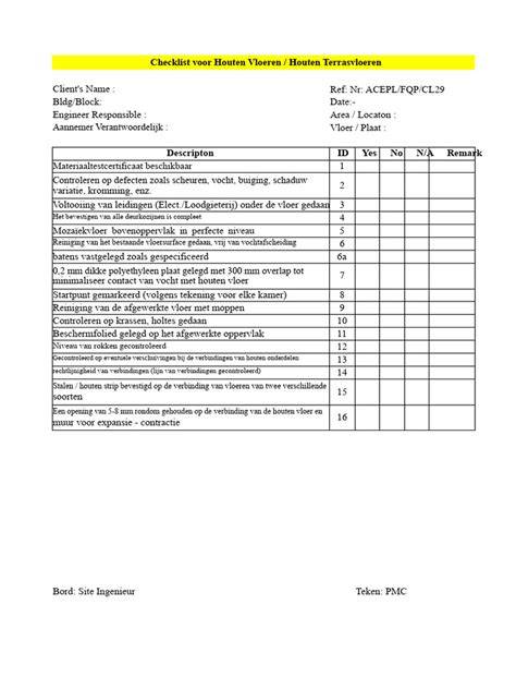Checklist onderhoud houten vloeren