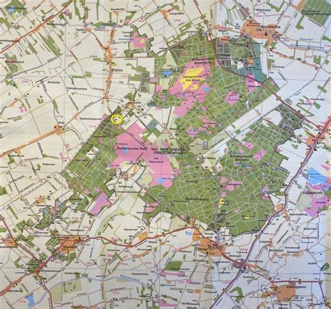 Kaart van Koopmansplein en omgeving met aanduiding HEMA