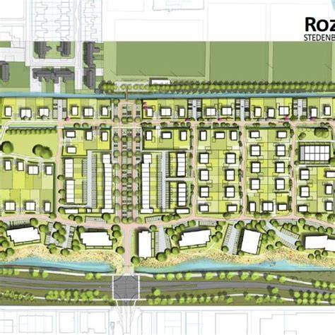 Infographic: Locatie van De Rozenbuurt in Zwaag en de twee appartementencomplexen Waterroos en Waterroos Kwarts