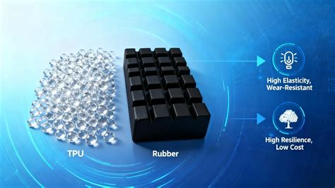 Infographic: Vergelijking viltglijder vs. TPU vs. rubber voor verschillende vloertypen